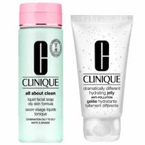 Clinique Sabonete Líquido Oily Skin + Gel Hidratante Facial Dramatically Kit Presenteável