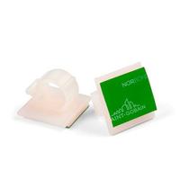 Clip Autoadesivo para Fixação de Mangueiras e Cabos - Kit com 10 Unidades - Diâmetro 13mm