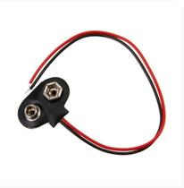 Clip Bateria 9V Tipo T Kit 10 Peças Conector Durável