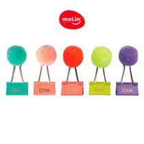 Clip Binder Prendedor De Papel 32 mm Pom Pom MOLIN 5 Cores