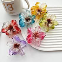 Clip de Cabelo Flor Bauhinia Grampo Piranha Hair Clip Prendedor Praia Colorido Acessórios Penteado Feminino Acessório para Mulheres Meninas Infantil