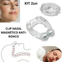 Clip De Nariz Magnético De Silicone Kit 2 Dilatador Nasal Anti-Ronco Apneia