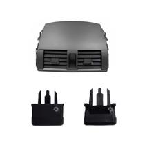 Clip Difusor Ar Direcionador Central Preto Cromado Corolla