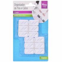 Clip Fixador Organizador de Cabos Fios 12 Peças Autoadesivo Clip Fixador Organizador de Cabos Fios 12 Peças Autoadesivo