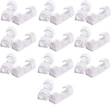 Clip Fixador Organizador de Cabos Fios 20 Peças Autoadesivo Transparente Clip Fixador Organizador de Cabos Fios 20 Peças Autoadesivo Transparente