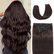 Clip in Hair Extensions Nuzusa Real Human Hair 18 polegadas 100g Clip in Hair Extensions Nuzusa Real Human Hair 18 polegadas 100g