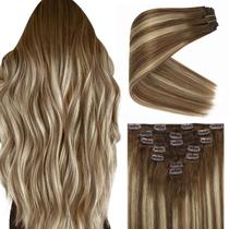 Clip in Hair Extensions Ve Sunny Balayage Human Hair 120g Clip in Hair Extensions Ve Sunny Balayage Human Hair 120g