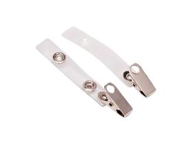 Clip Jacaré ou Clip com Alça Leitosa para Crachá 25 Und Clip Jacaré ou Clip com Alça Leitosa para Crachá 25 Und