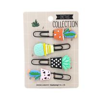 Clip Le Stylo Cactos Colors 2,5x7cm com 04 Unidades - Item Sortido