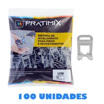 Clip Nivelador de Piso de 1mm Para Obras Pacote 100 Peças - Pratimix