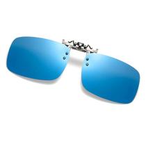 Clip On Oculos De Sol P/ Oculos De Grau Viajar Dirigir Uv400 Lente Azul