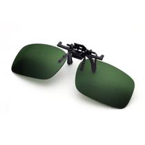 Clip On Oculos De Sol Para Sobrepor Oculos De Grau Uv 100% Lente Verde