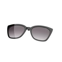 Clip On Para Armação Colcci Bandy 4 Y W6012a0233 Preto Brilho Lente Cinza Degradê
