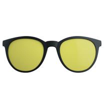 Clip On Para Armação Hb Switch 0253 Preto Fosco Lente Amarela Night Drive Polarizada