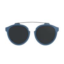 Clip On Para Armação Hb Switch 0492 Azul Fosco Lente Cinza Polarizada