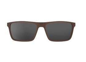 Clip On Para Armação Hb Switch 0531 Marrom Fosco Lente Cinza Polarizada