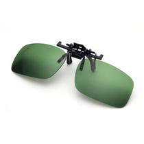 Clip On Para Oculos Grau Lente Verde Proteção Uv400 Dirigir