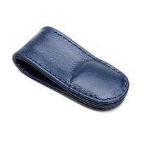 Clip organizador para cabo de dados couro azul