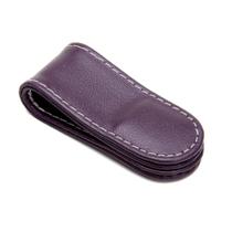 Clip organizador para cabo de dados couro roxo