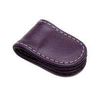 Clip organizador para fone de ouvido couro roxo
