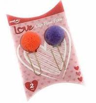 CLIP POM POM MOLIN - Kit com 2 Clips Super Fofos