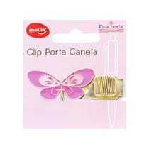 Clip Porta Caneta Molin do Brasil Modelo 2 em Aço para Organização de Mesa com 1 Unidade Clip Porta Caneta Molin do Brasil Modelo 2 em Aço para Organização de Mesa com 1 Unidade