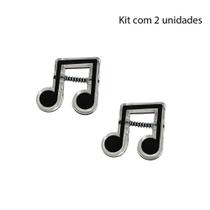 Clip/prendedor de papel Nota musical - Grampo/presilha (kit com 2 unidades)