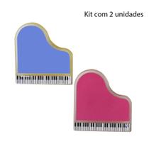 Clip/prendedor de papel Piano com imã - Grampo/presilha (kit com 2 unidades) Clip/prendedor de papel Piano com imã - Grampo/presilha (kit com 2 unidades)