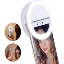 Clipe Anel De Luz Selfie Ring Light Flash Celular Universal branco