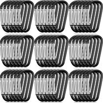 Clipe de anel D de alumínio Shimeyao de 1,8" preto 180 unidades