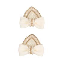 Clipe De Cabelo Com Orelhas De Gato Para Meninas, Laço Com Pérolas E Strass, Acessórios Elegantes Clipe De Cabelo Com Orelhas De Gato Para Meninas, Laço Com Pérolas E Strass, Acessórios Elegantes