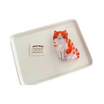 Clipe De Cabelo De Acetato Em Forma De Animal De Desenho Animado, Cachorrinho, Veado Sika, Pavão,