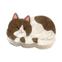 Clipe De Cabelo De Gato Laranja Em Estilo Cartoon, Clipe De Tubarão Em Acrílico De Alta Qualidade,