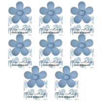Clipe de cabelo DEEKA Flower Bridesmaid Hair Claw, pacote com 8 unidades, azul empoeirado