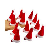 Clipe De Cabelo Em Forma De Chapéu De Papai Noel, Mini Barretas Duckbill, Acessórios De Cabelo Para