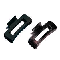 Clipe de cabelo GIMME Retangle Claw Duo Velvet Finish, pacote com 2 Clipe de cabelo GIMME Retangle Claw Duo Velvet Finish, pacote com 2