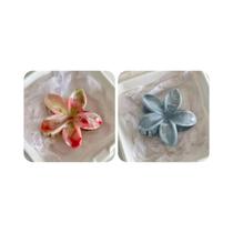 Clipe De Cabelo Grande Para Férias De Verão Na Praia, 2 Peças, Cor Bobo, Flor Acrílica, Acessórios