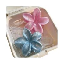 Clipe De Cabelo Grande Para Férias De Verão Na Praia, 2 Peças, Cor Bobo, Flor Acrílica, Acessórios