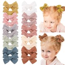Clipe de cabelo jollybows, 20 peças de presilhas de laço para bebês e meninas Clipe de cabelo jollybows, 20 peças de presilhas de laço para bebês e meninas