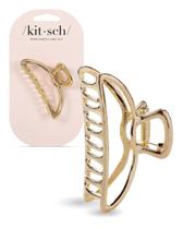 Clipe de Cabelo Kitsch Gold Metal Large - Para Mulheres