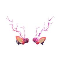 Clipe De Cabelo LED Com Chifres De Cervo Brilhantes Para Mulheres E Meninas, Decoração Para Festas
