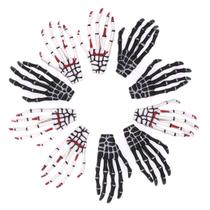 Clipe de cabelo QTTLLI Skeleton Hands 3" 10 peças de Halloween