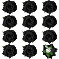 Clipe de cabelo Yilloog Rose Flower, 7 cm, broche em forma de gancho, pacote com 12