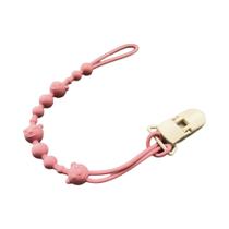 Clipe De Chupeta De Silicone Macio E Flexível Anti-Perda Para Carrinho De Bebê E Mordedor Para