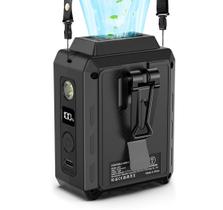 Clipe de cintura vestível para ventilador portátil CAZOKASI com iluminação 5000mAh