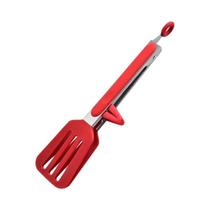 Clipe De Comida De Silicone Vermelho De 9 Polegadas Com Suporte Resistente a Altas Temperaturas Anti