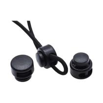 Clipe De Cordão Preto Com Trava, Pacote Com 10 Peças, 15mm E 14mm, Plástico Para Bolsas E Roupas