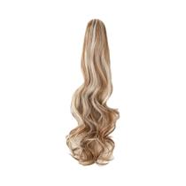 Clipe de Extensão de Cabelo Sintético Longo Ondulado - Rabo de Cavalo Encaracolado com Garra