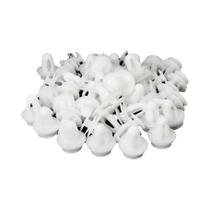 Clipe De Fixação De Rebite Fixo Para Pára-choque De Carro De Plástico Branco 9mm Tipo Push 50 Peças