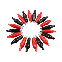 Clipe De Metal Preto E Vermelho 20pcs G98, Clipe Elétrico Tipo Crocodilo Para Teste De Bateria De Clipe De Metal Preto E Vermelho 20pcs G98, Clipe Elétrico Tipo Crocodilo Para Teste De Bateria De